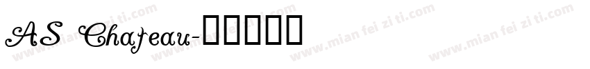 AS Chateau字体转换